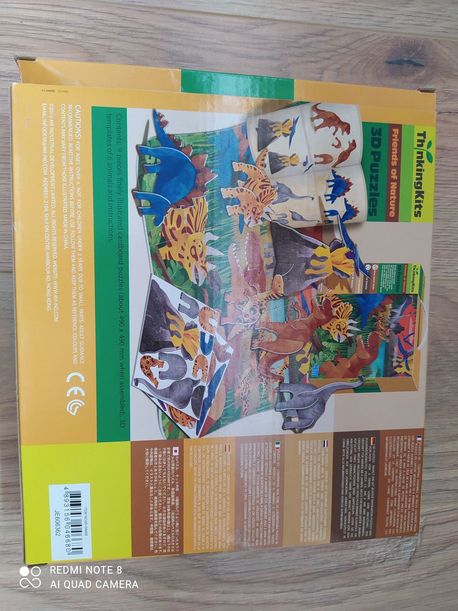Puzzle 3d Dinozaury