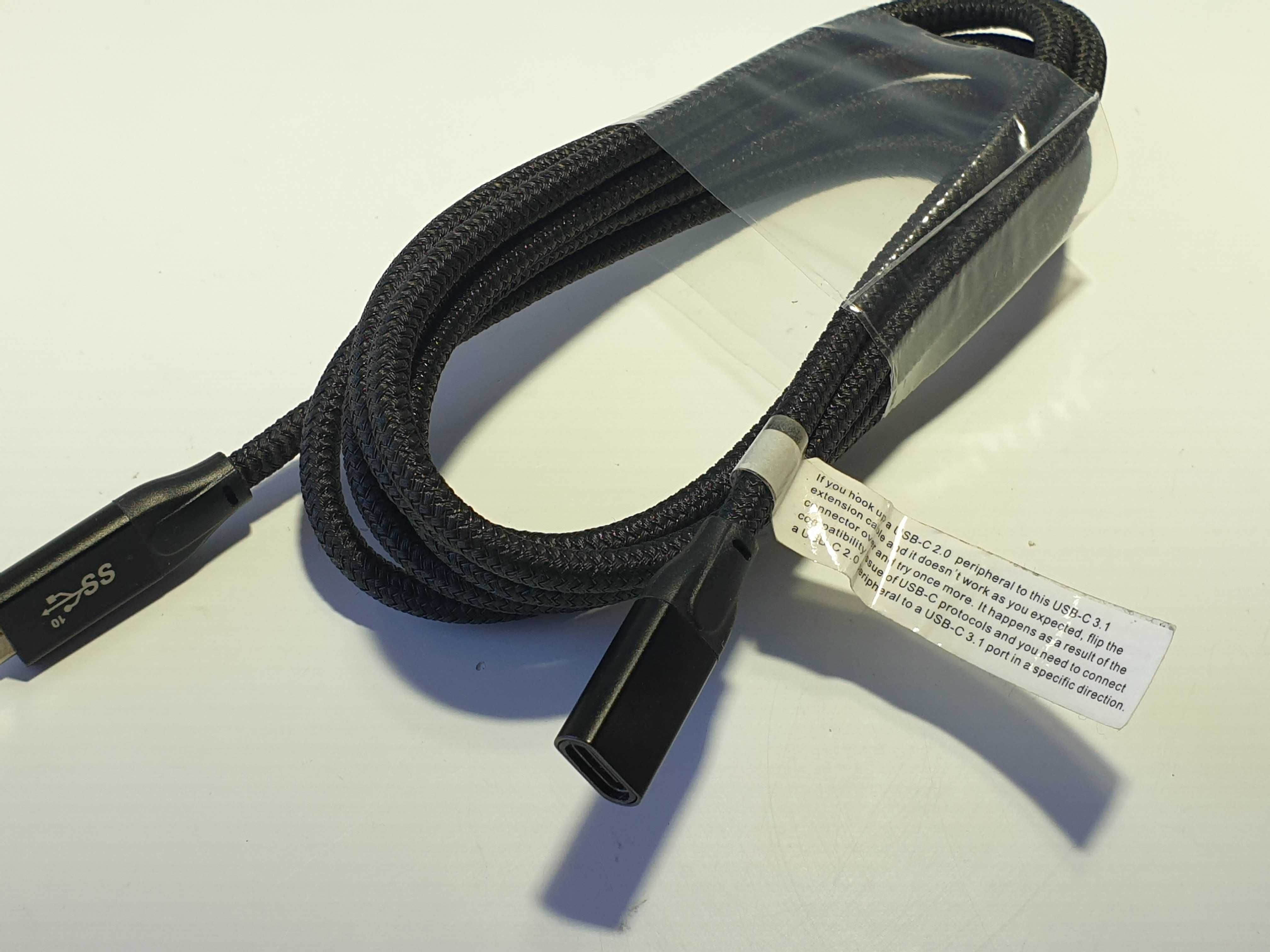 Кабель USB Type-C to Type-C USB C 3.1 AM/AF  2м 10Gbps  100W