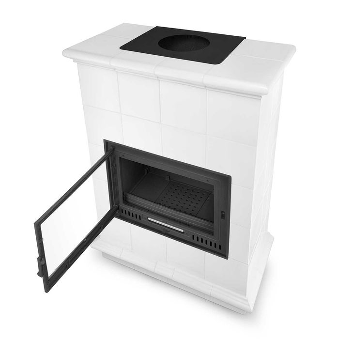 Piec kominek piecyk koza kaflowy ceramiczny obudowa kominkowa NICEA