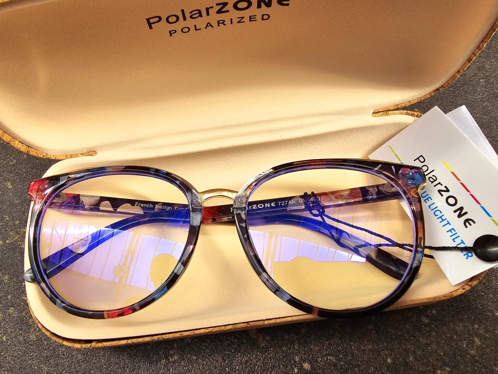 Polarzone okulary zerówki damskie nowe modne
