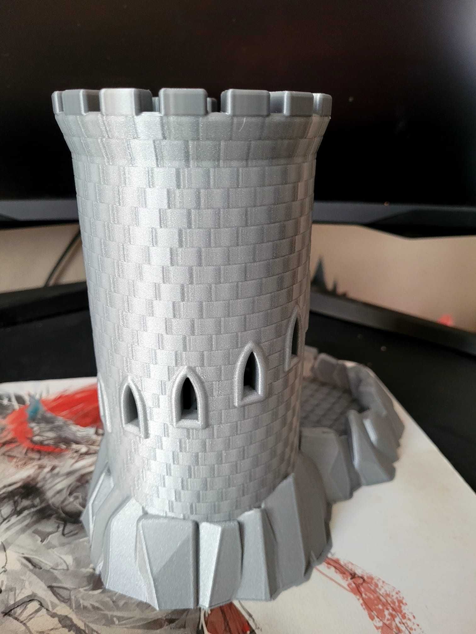 Dice tower wieża do kości masywna zamek RPG