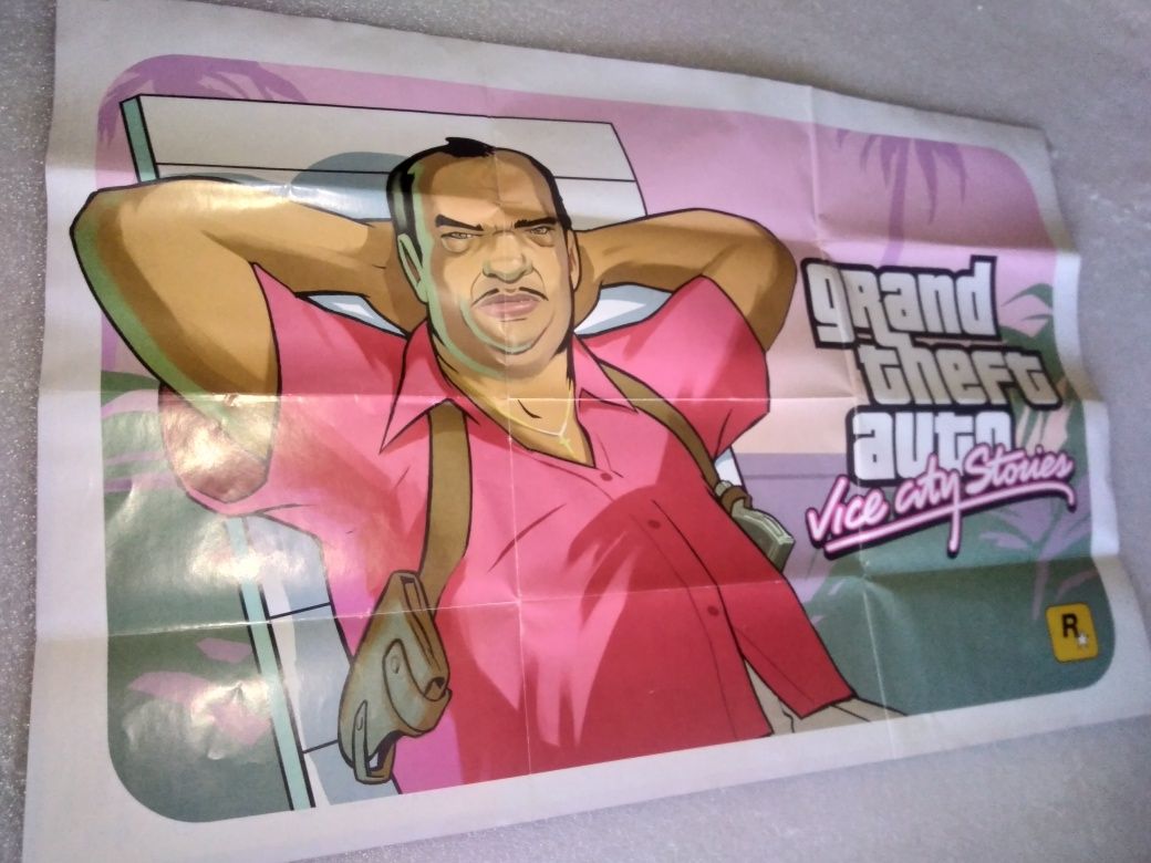 Antigo poster I got with Grand Theft Auto: Vice City Stories