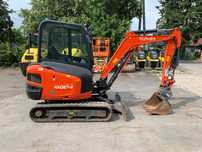 Kubota KX027-4  Minikoparka 2700 kg 3 tony 3 łyżki przebieg 486 mtg szybkozłącze hydr.