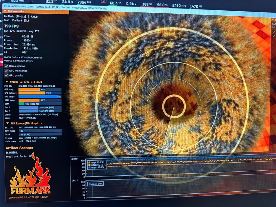 ПК 7700X RTX 4070 32Gb DDR5 1Tb SSD БП 750W WiFi (игровой компьютер)