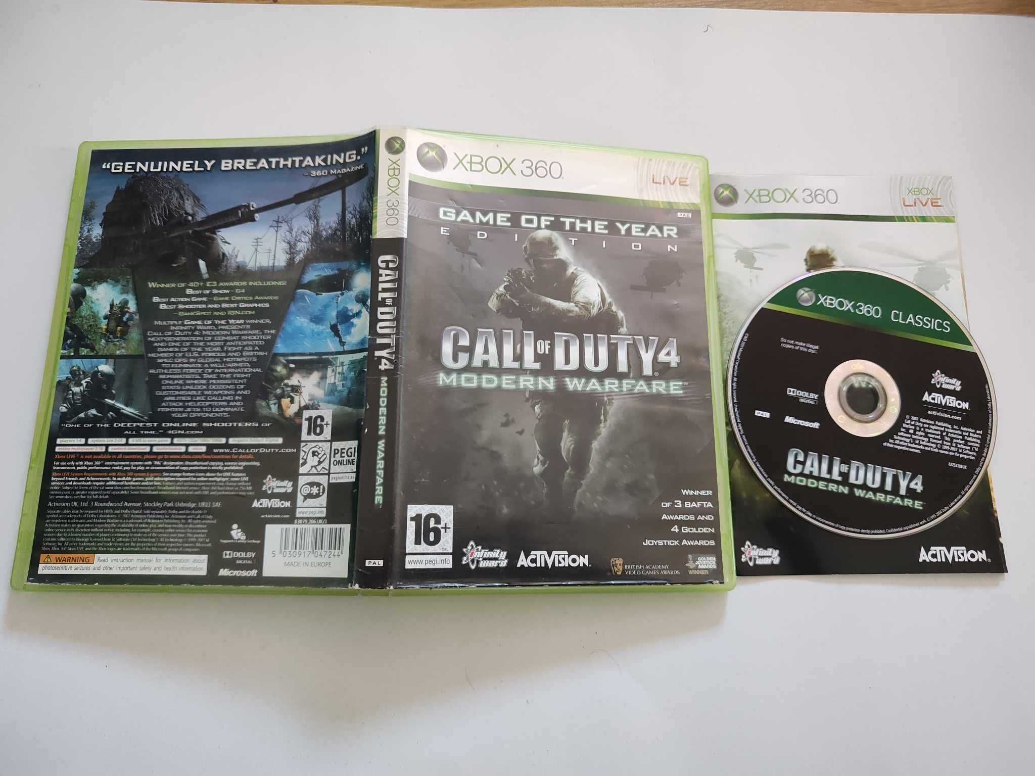 Xbox 360 gra Call of Duty 4 Modern Warfare