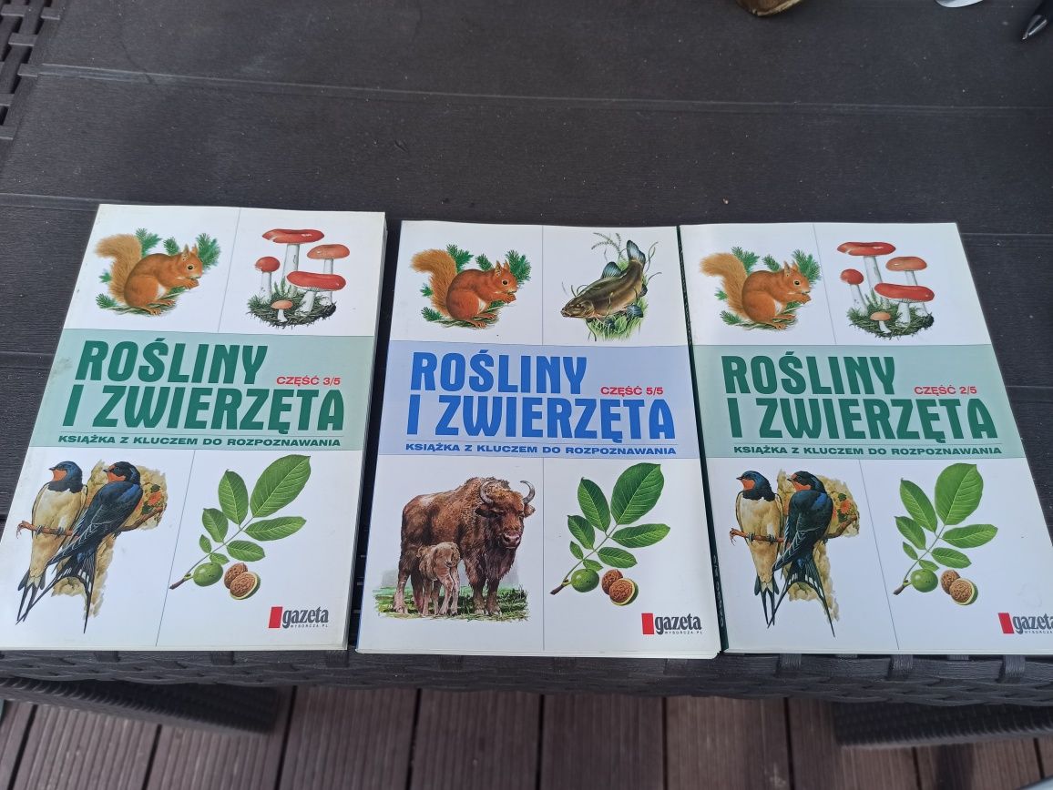 Książki "rośliny i zwierzęta" z kluczem