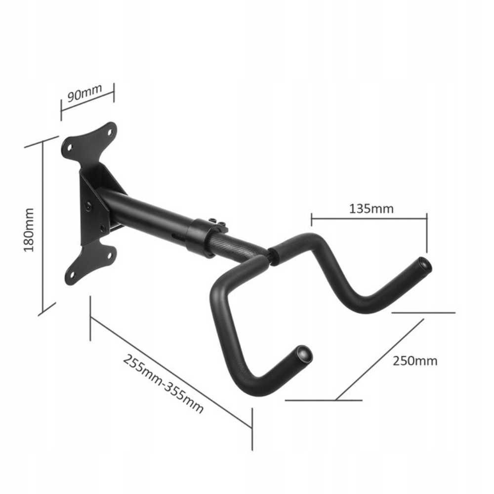 Mocny UCHWYT NA ROWER ścienny rowerowy WIESZAK hak regulowany