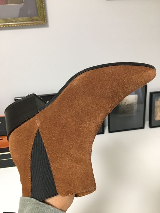 Челси казаки Zara, натуральна замша, 38 розмір