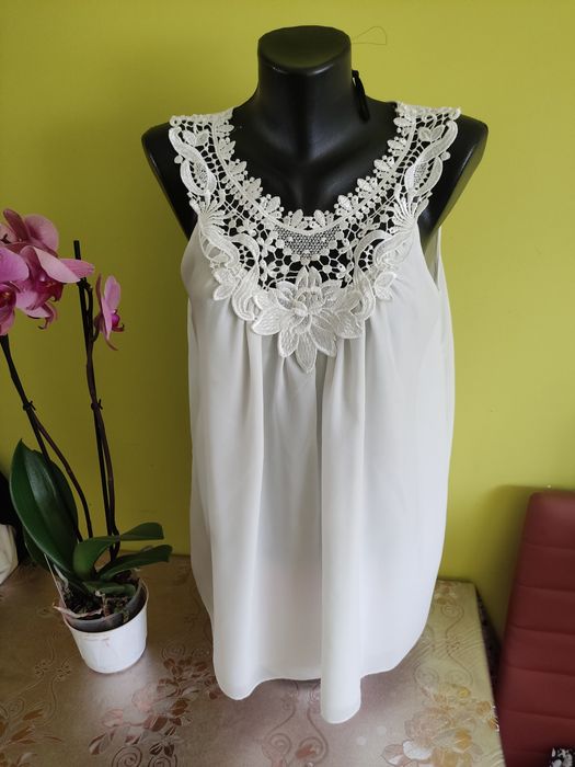 Bluzka damska bez rękawów