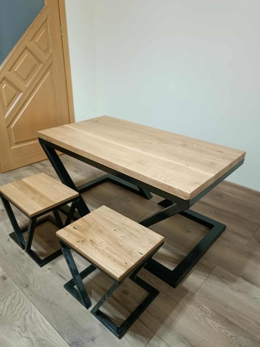 Ława stolik dębowy loft