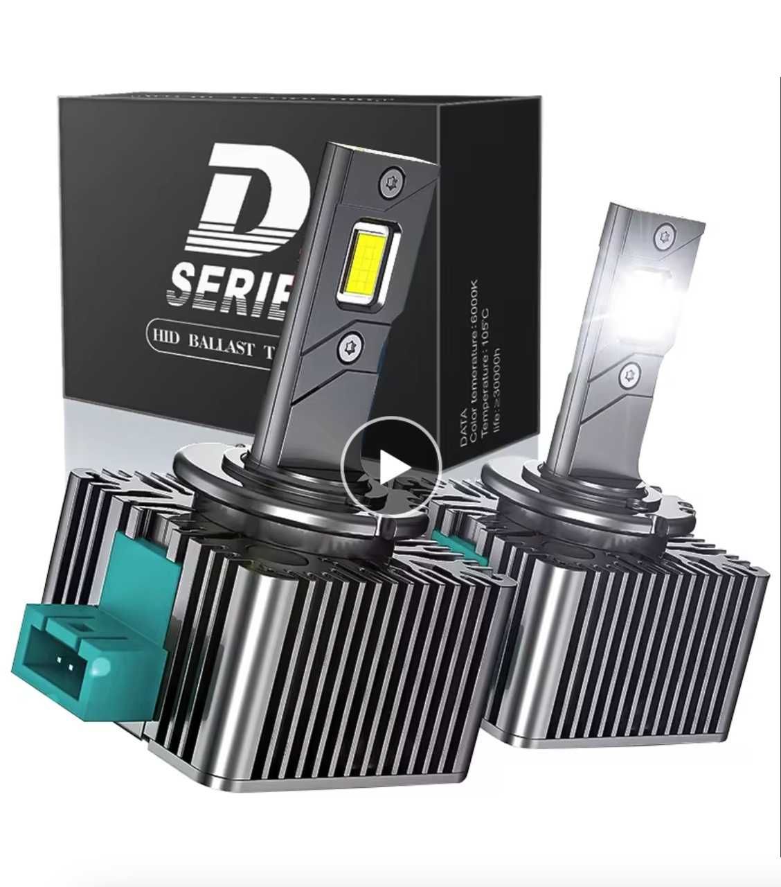 Led лампи D1S D2S D3S CANbus авто світло заміна ксенону на лед 12V 6K
