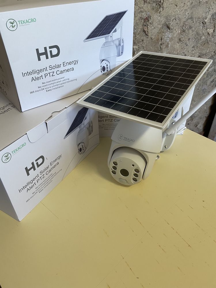 Camera de vigilacia com painel solar 4g/wifi