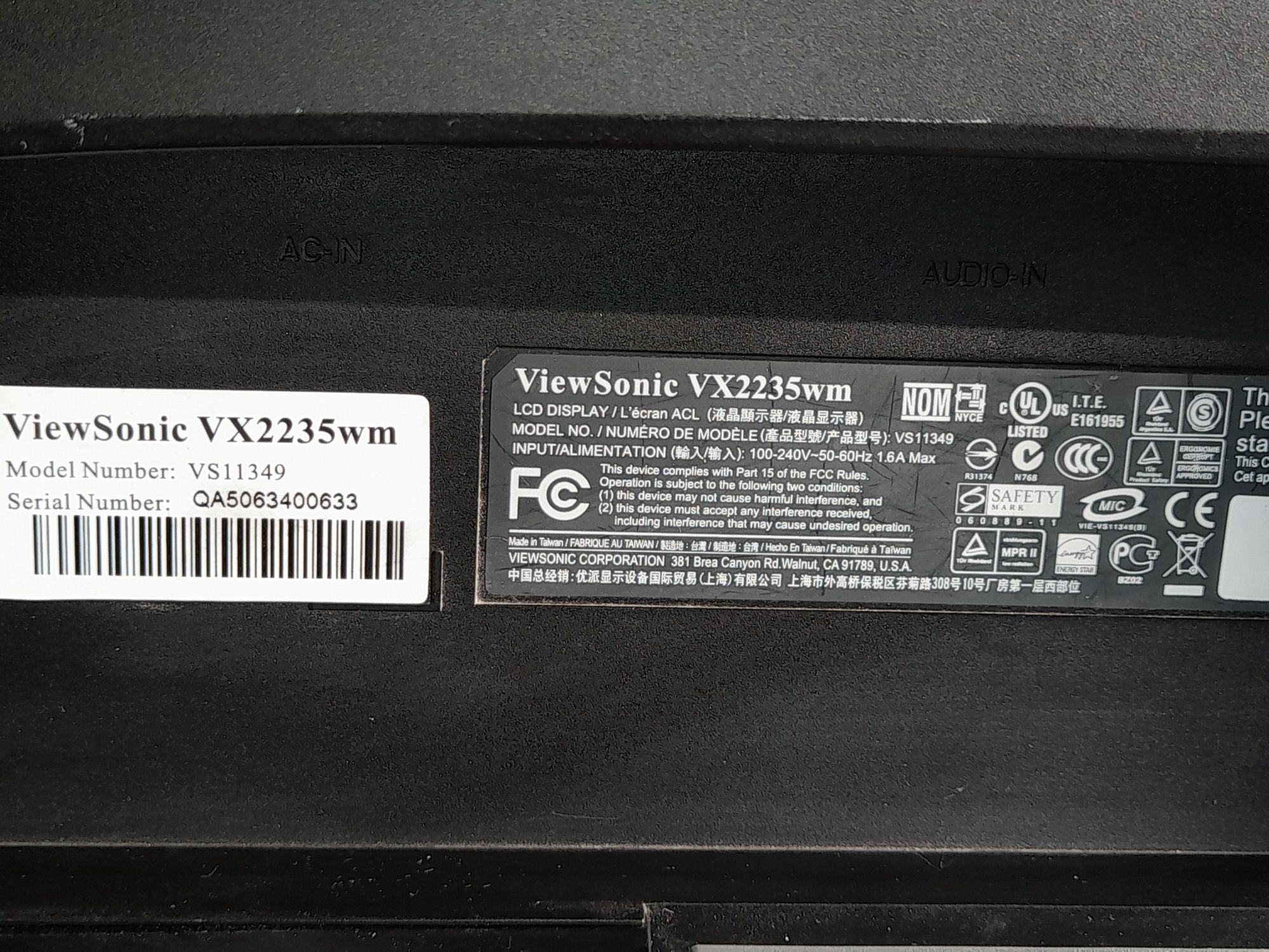 Монитор Viewsonic