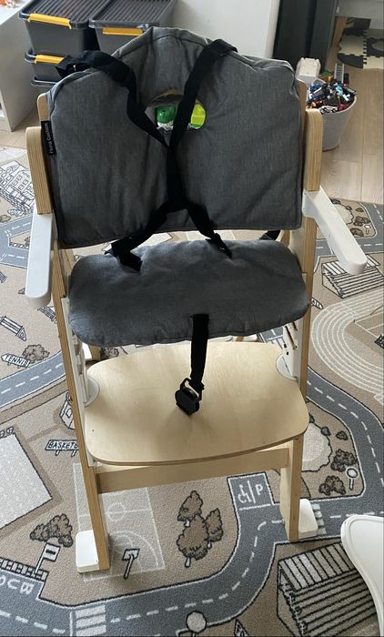 Krzesełko do karmienia lionelo z pokrowcami i szelkami