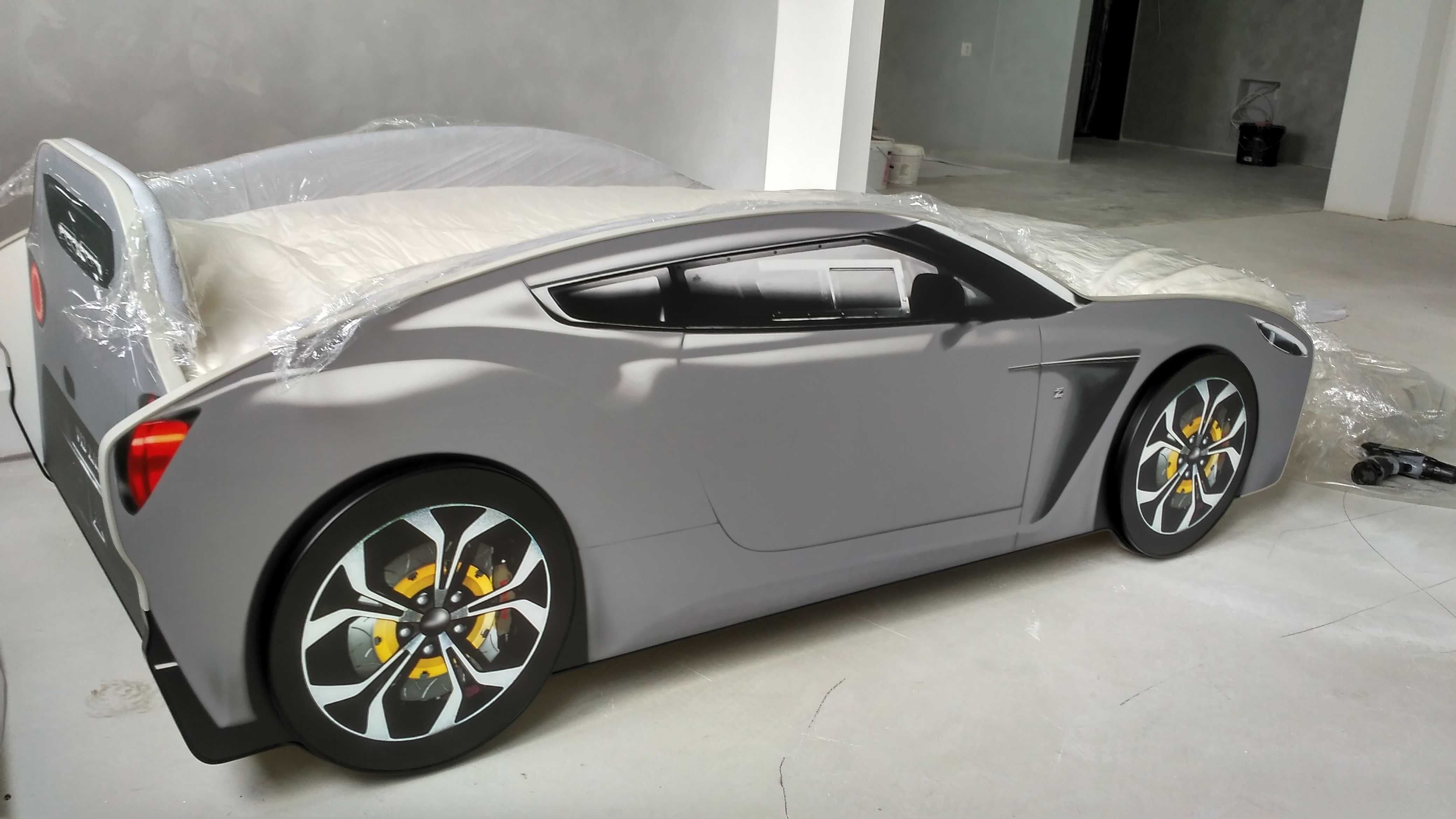 Безкоштовна доставка. Лiжко машина Aston (Кровать машина детская)