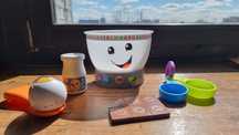 Fisher-Price interaktywna miska edukacyjna + akcesoria