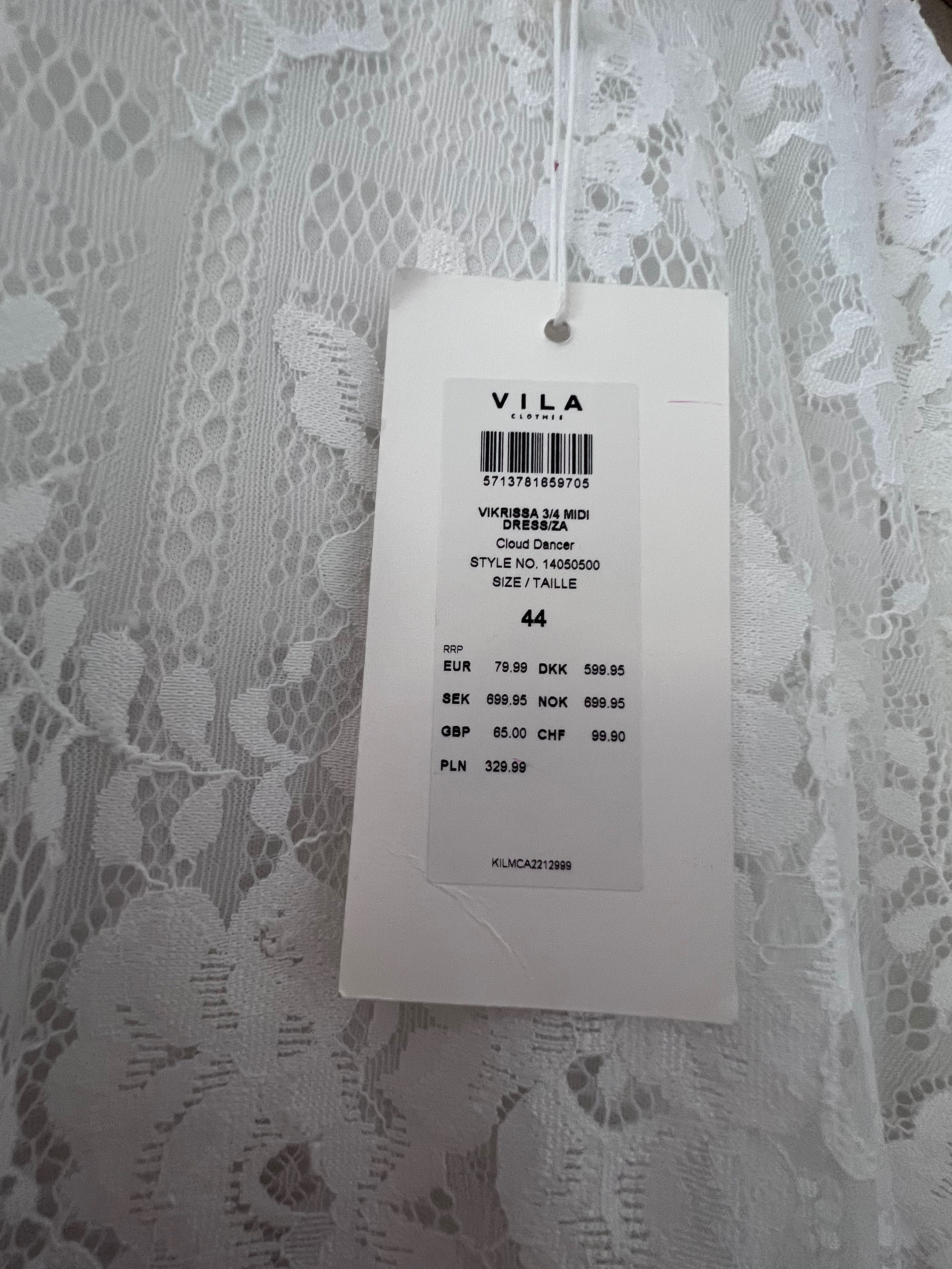 Sukienka biała ażurowa boho NOWA