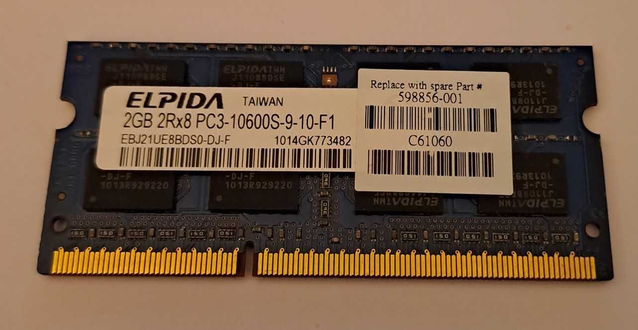 Memória RAM Elpida 2GB
