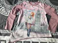 Bluzka tunika dla dziewczynki Breeze Girls travel 164 cm