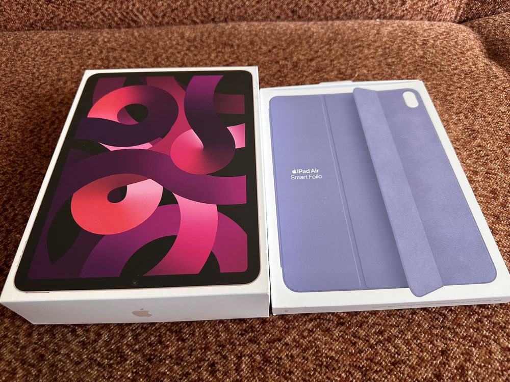 iPad Air 5 gen.kupiony 29.03.2024(!) stan IDEALNY + Smart Folio