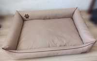 Legowisko kanapa dla psa Saxon Duża XL 115x85 Beż Wodoodporna