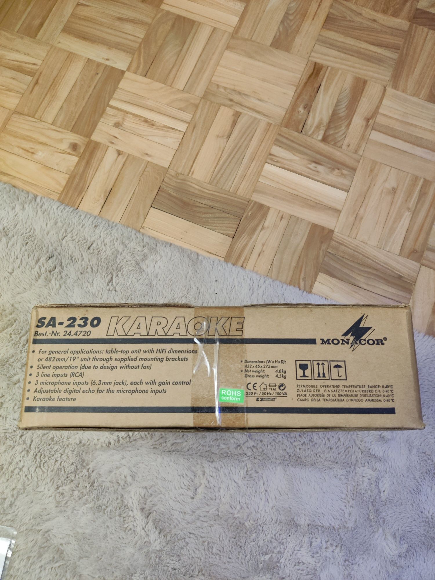 Wzmacniacz karaoke system Monacor SA-230