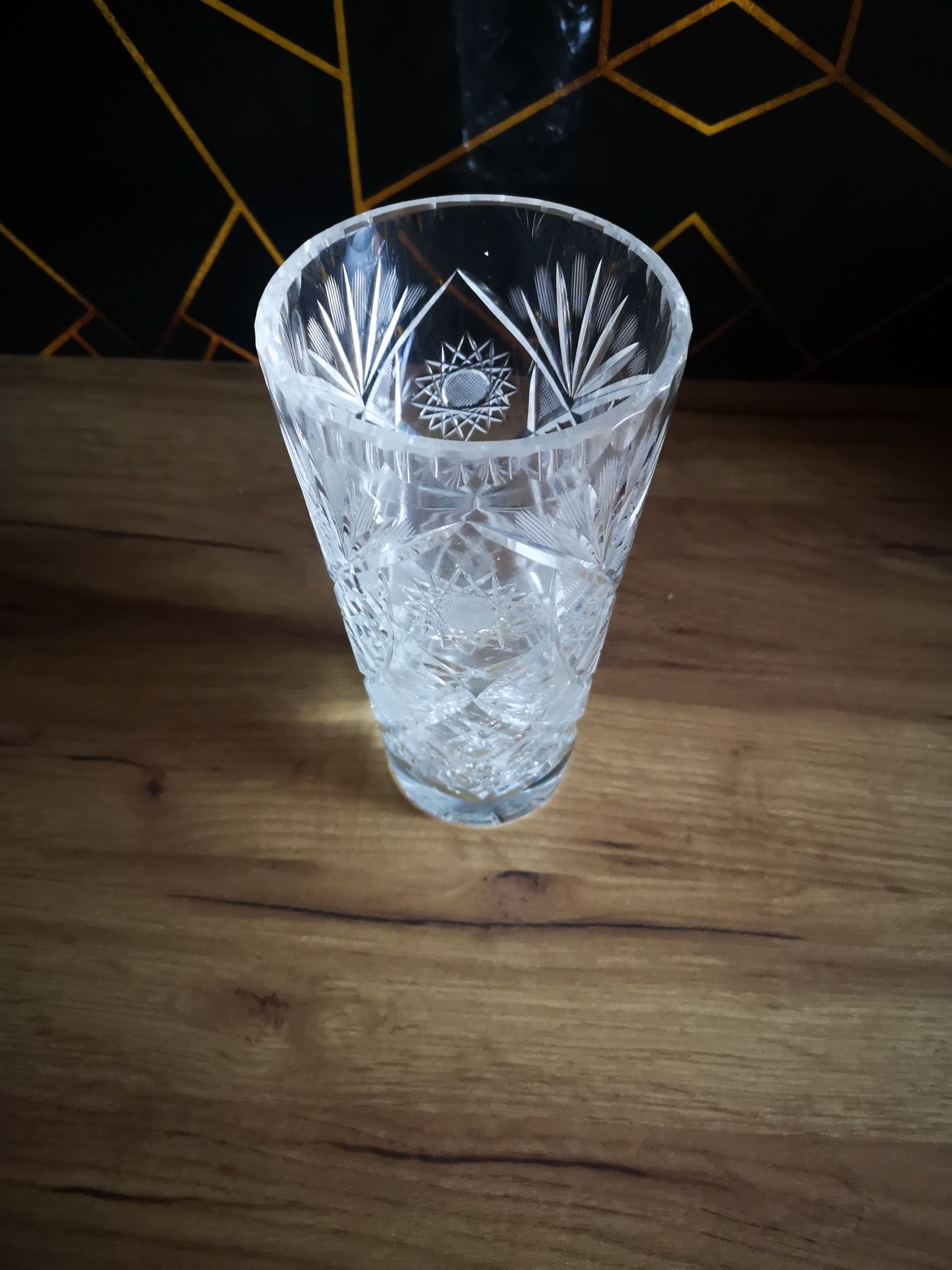 Kryształowy wazon Prl