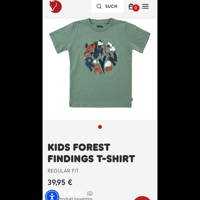 Дитяча футболка Fjällräven kids forest findings