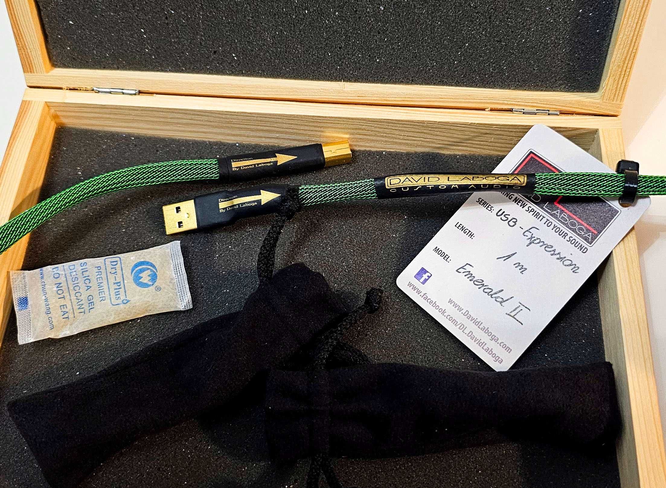 David Laboga Custom Audio Emerald MK2 USB A-B kabel przewód DL