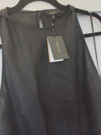 MASSIMO DUTTI_ cudowna len czarna XL wyprzedaż