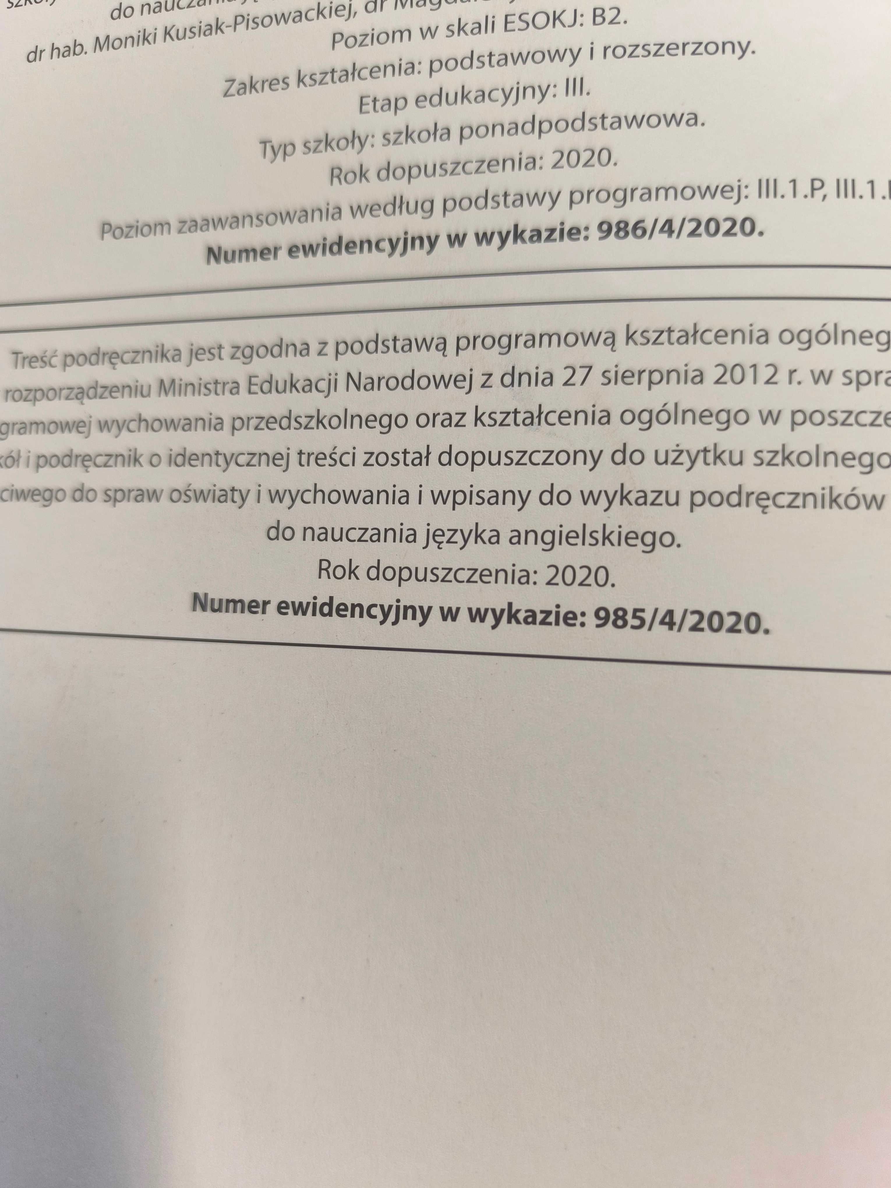 Podręcznik do języka angielskiego Vision 4