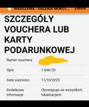 SZYBKA wysyłka Cinema city bilet voucher kod wszystkie miasta i dni