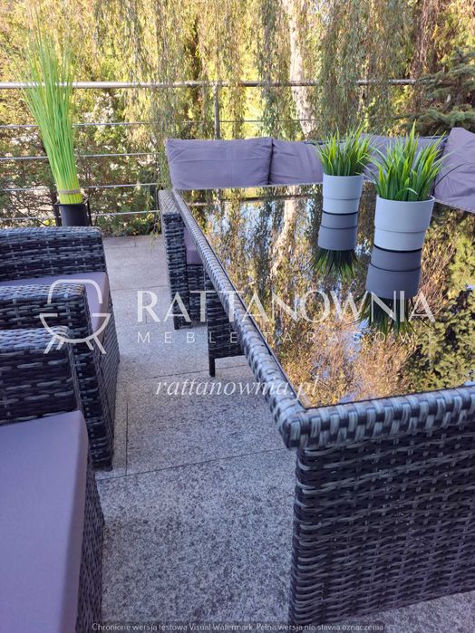 Narożnik Ogrodowy Duży Komplet Mebli Ogrodowych 8-10 os. WYPRZEDAŻ !!!