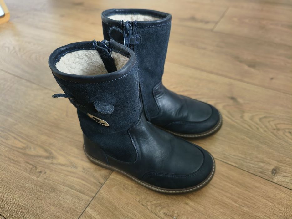 Buty dziecięce Friboo rozmiar 25/26 skórzane granatowe
