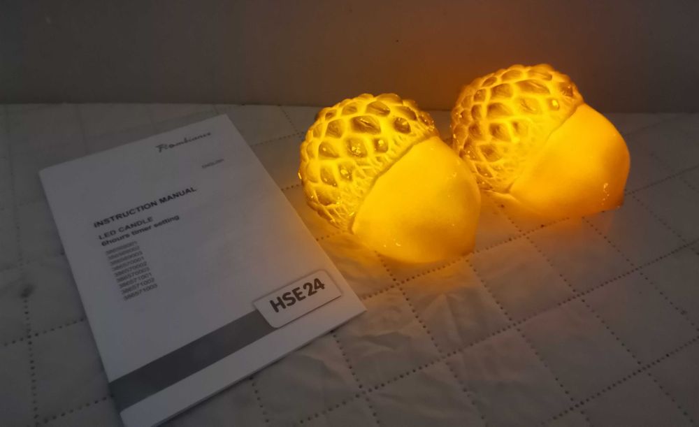 Żołędzie woskowe LED