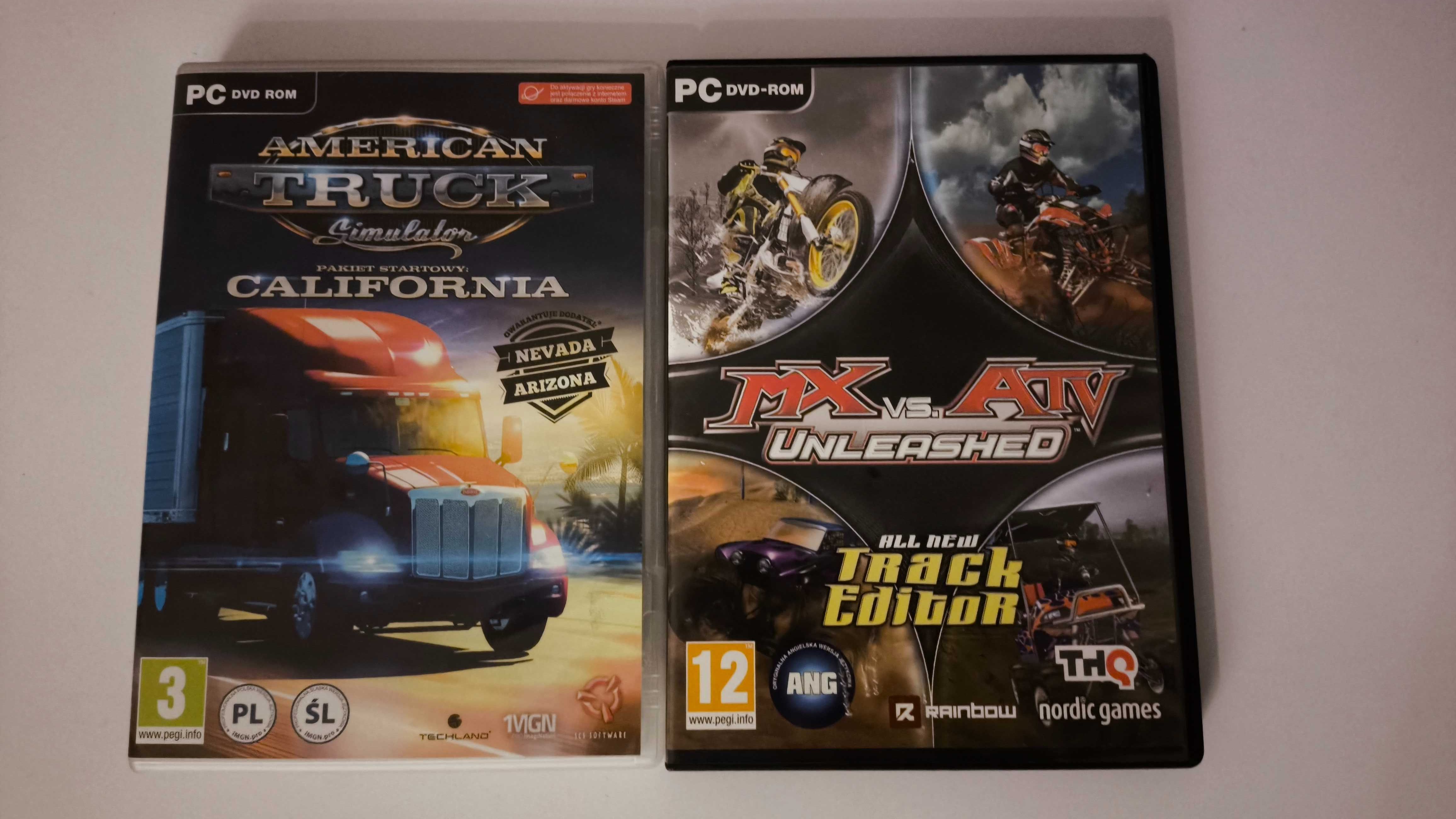 american truck simulator oraz mx vs atv unleashed all tracks
