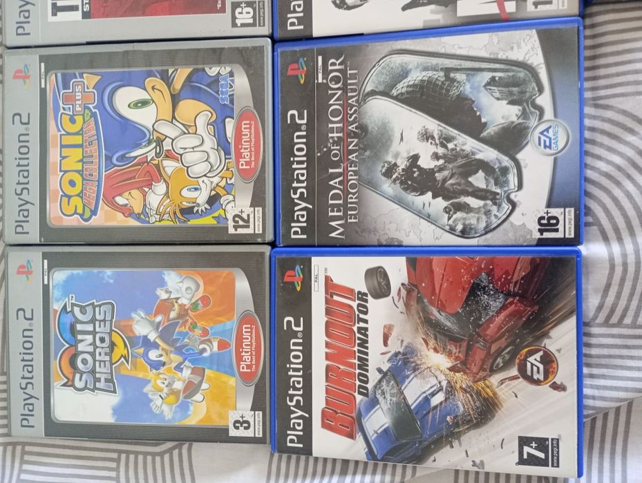 Vendo lote de jogos PS2 (sonic, Tom clancy, final fantasy X)
