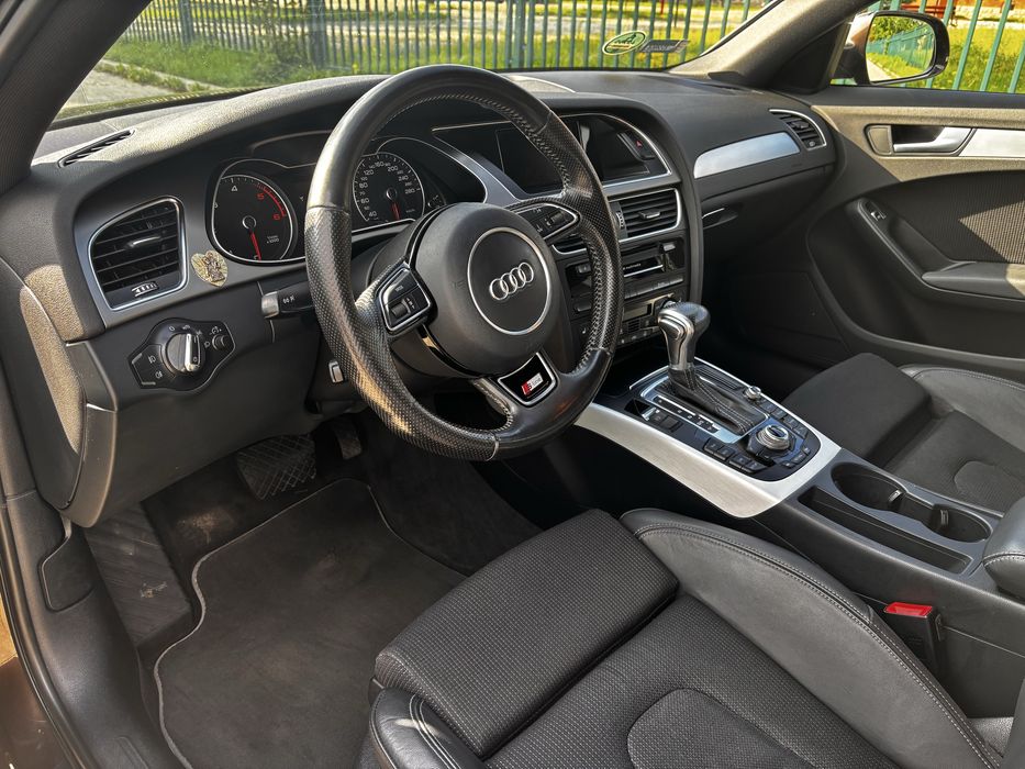 AUDI A4 B8 2.O TDI CGLC 177KM 3X SLINE nowy przeglad felgi 18”