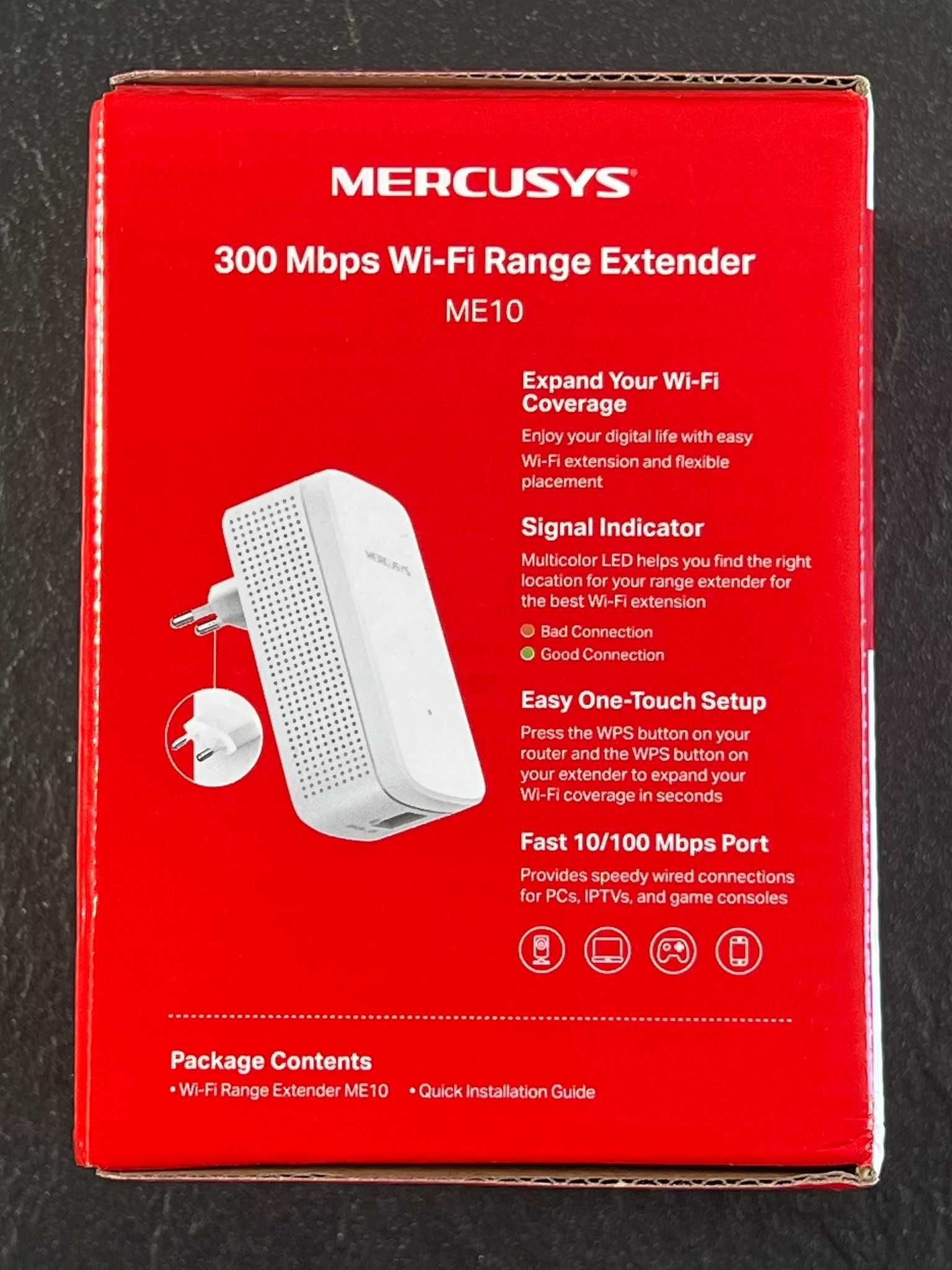 Wzmacniacz sygnału Wi-Fi Mercusys ME10