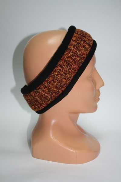 Повязка на голову шерстяная на флисе