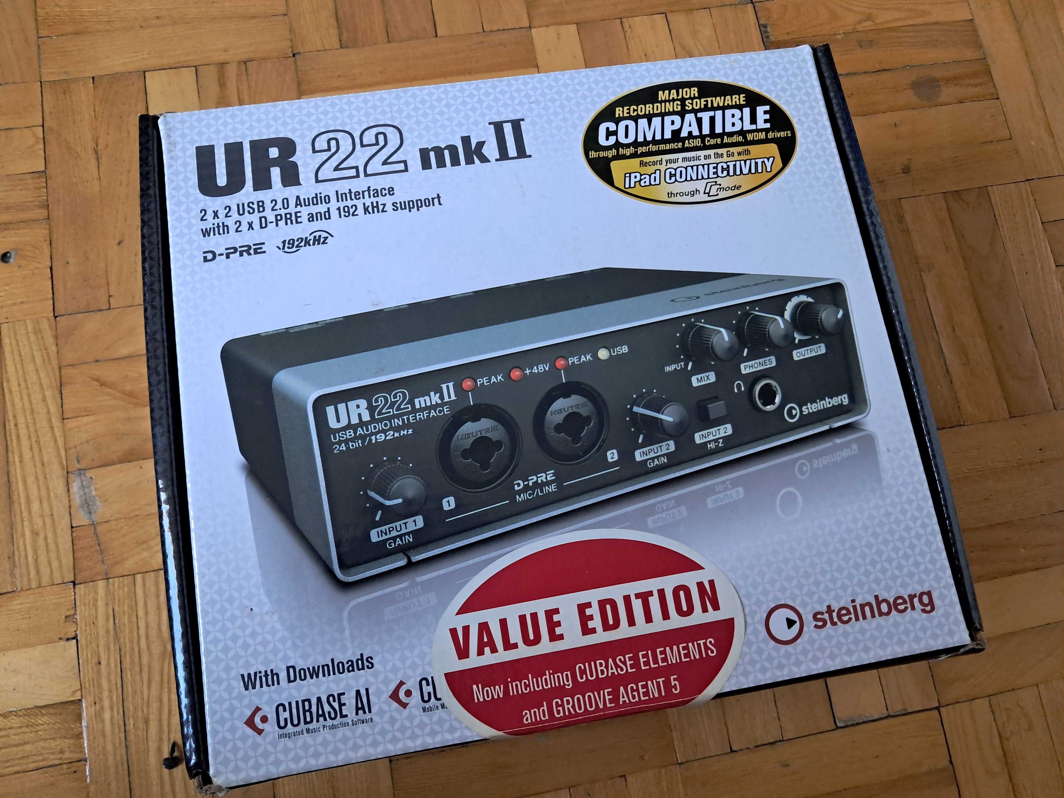 Steinberg UR22 MK2 VALUE EDITIO Interfejs audio karta dźwiękowa Cubase