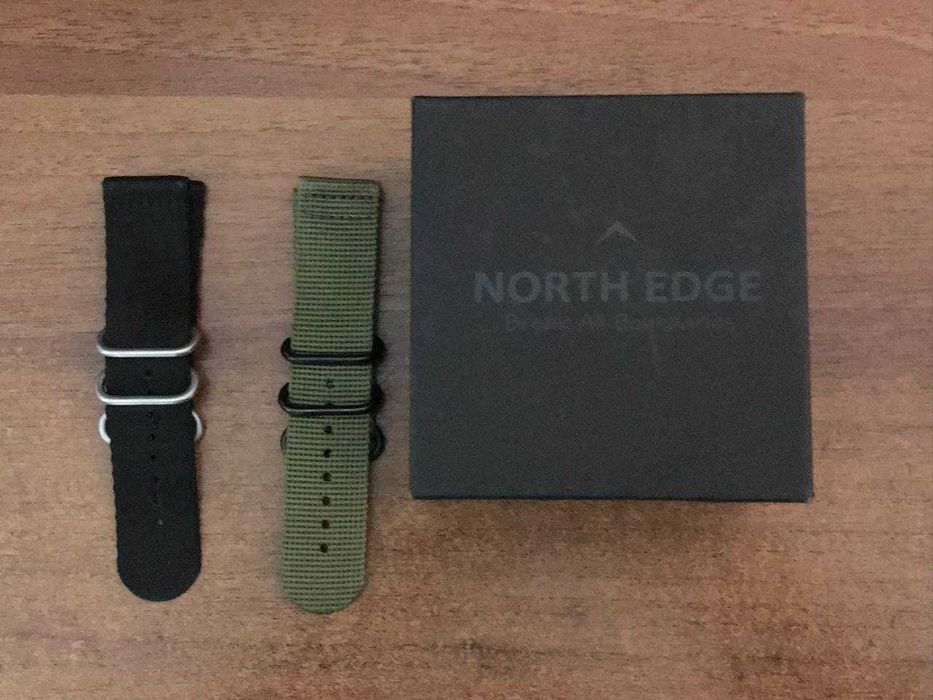 Чоловічий водостійкий тактичний годинник North Edge Apache Green 5BAR