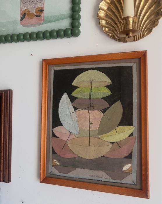 Obraz pastel ręcznie malowany sygnatura A Ziembiński vintage 1980