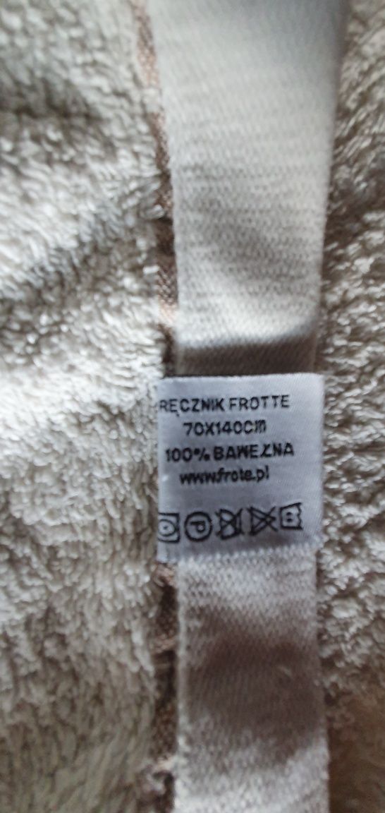 Ręczniki bawełniane, ręczniki kremowe 70x140, ręczniki duże bawełna