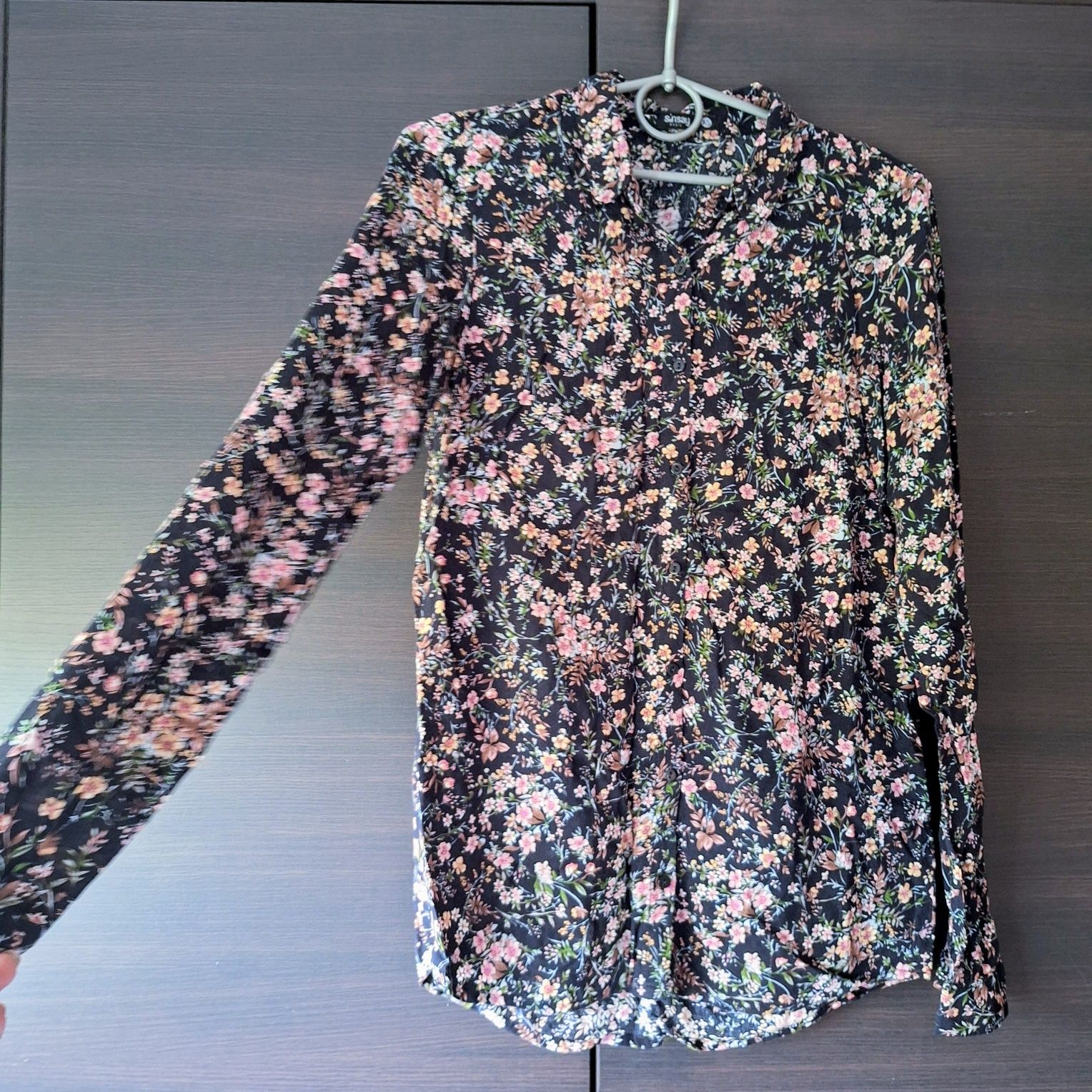 Koszula bluzka w kwiaty Sinsay XS/34