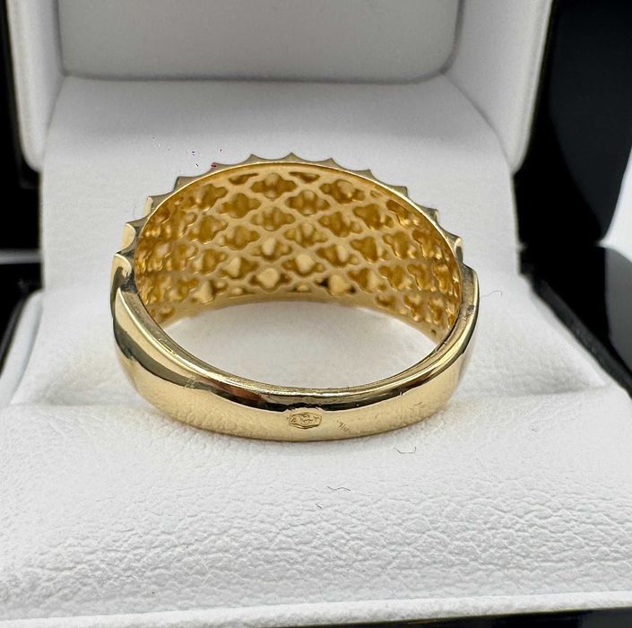 Zjawiskowy złoty pierścionek 2,93 g PR.585 14K R.16