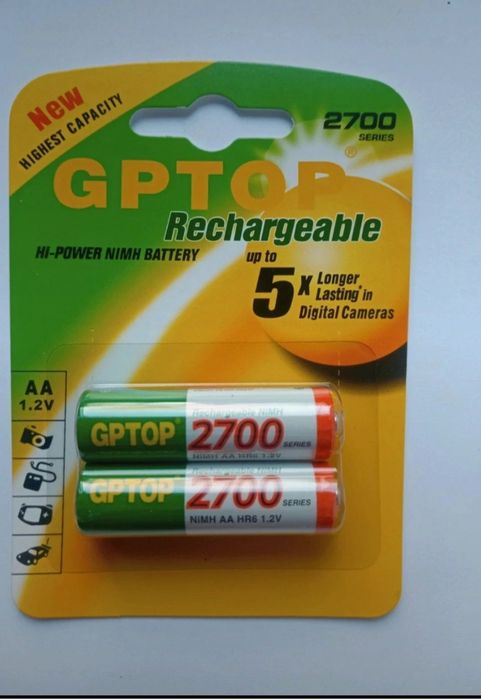 Akumulator akumulatorki AA R6 2700 NiMH

2szt nowe