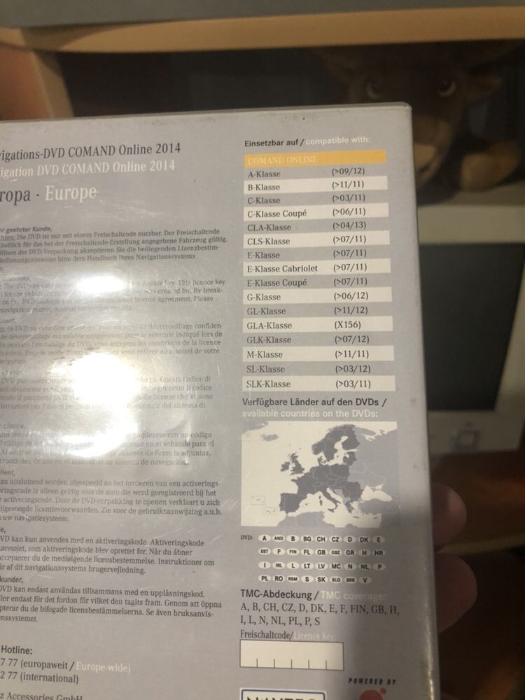 Продам навигационный диск Mercedes Benz с картами Украины и Европы
