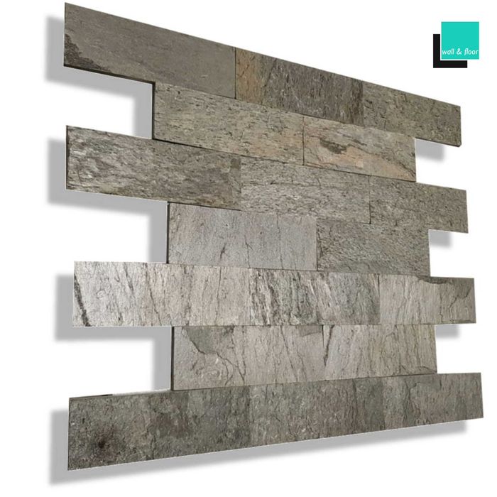 Kamień kwarcytowy Silver Shine Dekoracja Elewacja Dom Taras