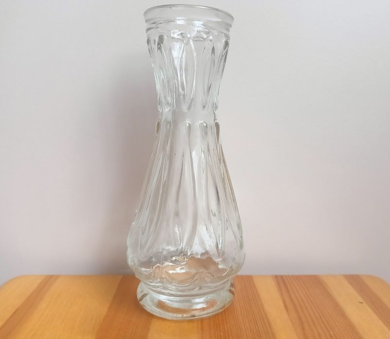 Wazonik szklany Ząbkowice PRL